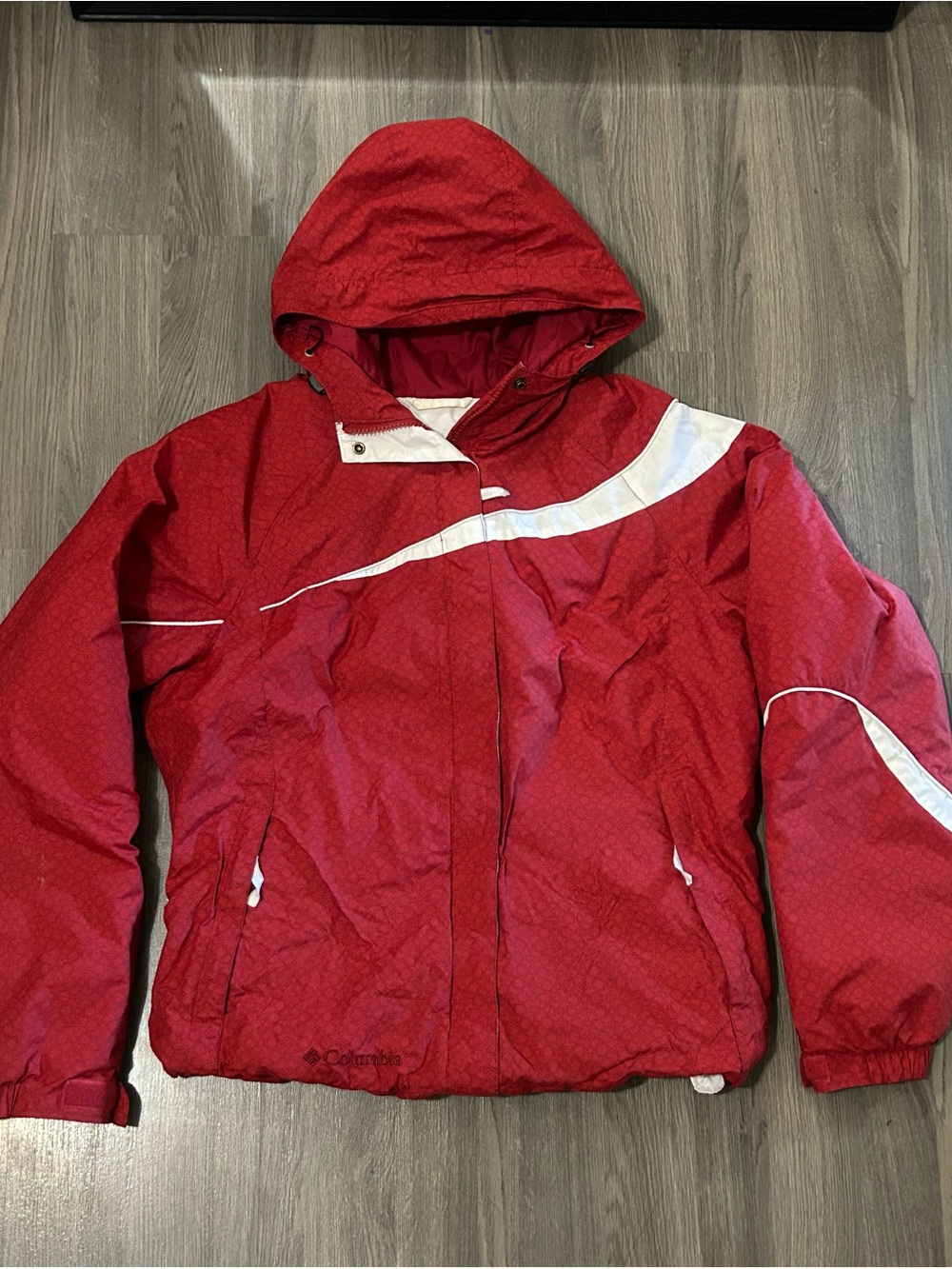 White & red Columbia jacket